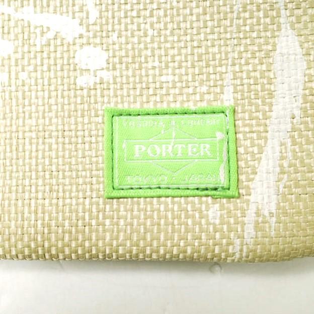 HEAD PORTER ヘッドポーター GRANADA CLUTCH BAG ペンキペイント クラッチバッグ ナチュラル/グリーン パナマ 麦わら カバン g18995 |  | 03