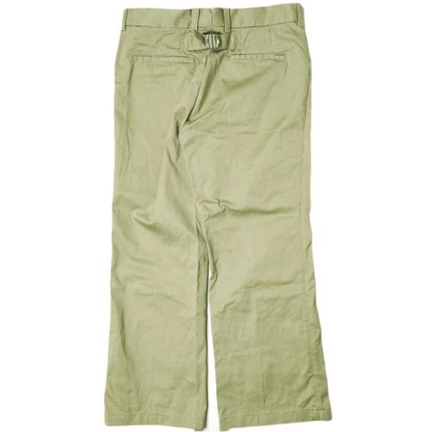 TANAKA x WISM タナカ ウィズム 23AW 別注 ST-168 COTTON FLARE TROUSERS BRAD(FLARE) コットンフレアトラウザーズ 33 カーキ チノパンツ |  | 01