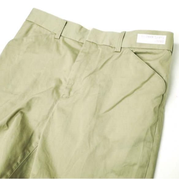 TANAKA x WISM タナカ ウィズム 23AW 別注 ST-168 COTTON FLARE TROUSERS BRAD(FLARE) コットンフレアトラウザーズ 33 カーキ チノパンツ |  | 03