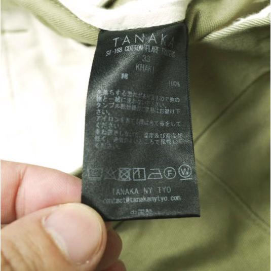 TANAKA x WISM タナカ ウィズム 23AW 別注 ST-168 COTTON FLARE TROUSERS BRAD(FLARE) コットンフレアトラウザーズ 33 カーキ チノパンツ |  | 09