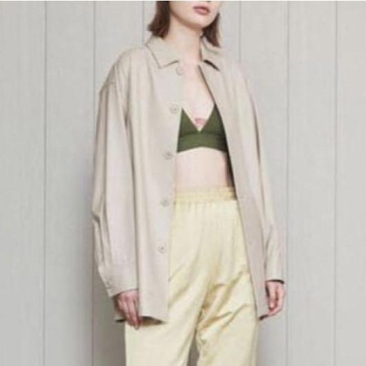 H BEAUTY＆YOUTH エイチ ビューティーアンドユース FAKE LEATHER SHIRT JACKET フェイクレザーシャツジャケット 1625-299-4618 S ベージュ |  | 02