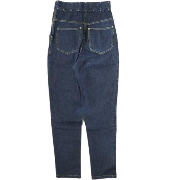 TOGA PULLA トーガ プルラ 17AW 日本製 STUDS HIGH WAISTED DENIM PANTS スタッズハイウエストデニムパンツ TP72-FF245 36 Indigo g19068 |  | 01