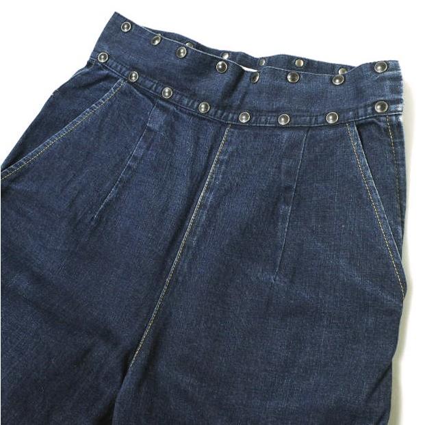 TOGA PULLA トーガ プルラ 17AW 日本製 STUDS HIGH WAISTED DENIM PANTS スタッズハイウエストデニムパンツ TP72-FF245 36 Indigo g19068 |  | 04