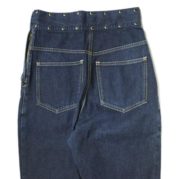 TOGA PULLA トーガ プルラ 17AW 日本製 STUDS HIGH WAISTED DENIM PANTS スタッズハイウエストデニムパンツ TP72-FF245 36 Indigo g19068 |  | 05