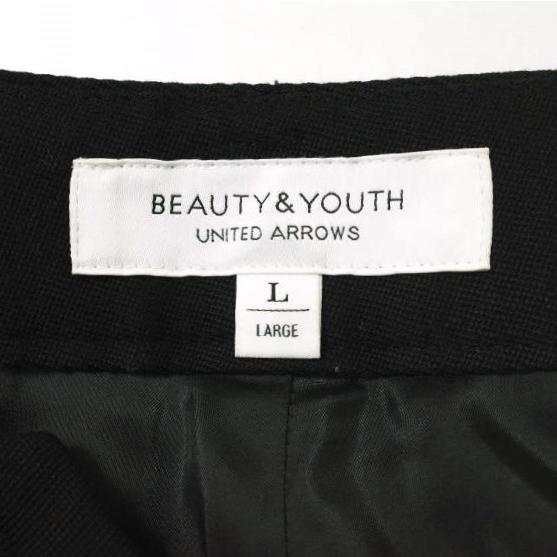 BEAUTY＆YOUTH UNITED ARROWS ビューティーアンドユース 日本製 ストレッチフレアパンツ 1614-287-4927 L ブラック スラックス g19079 |  | 03