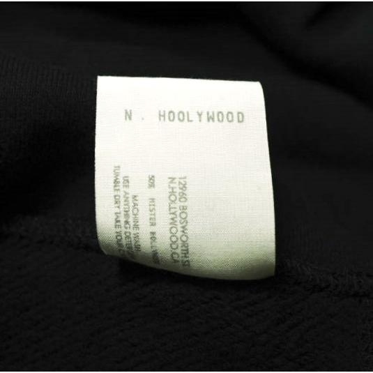 新品 N.HOOLYWOOD TEST PRODUCT EXCHANGE SERVICE 24AW POCKET HOODIE スウェットプルオーバーパーカー 9242-CS01-009 pieces 42 BLACK |  | 08