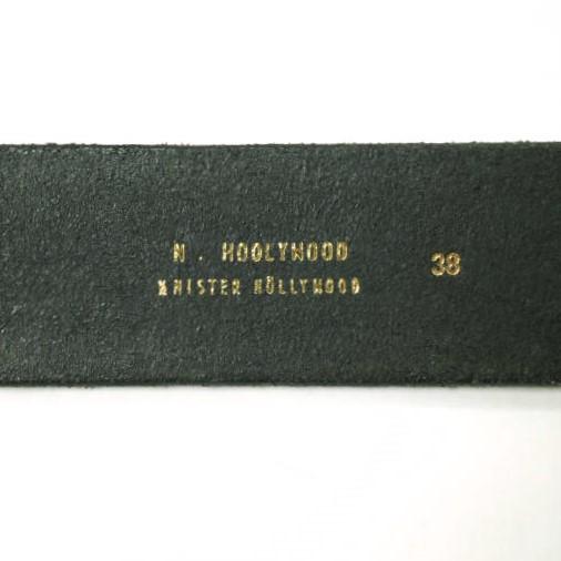 Rooster King ＆ Co. x N.HOOLYWOOD ルースターキング エヌハリウッド Buckleless Leather Belt バックルレスレザーベルト 38 ブラック |  | 06