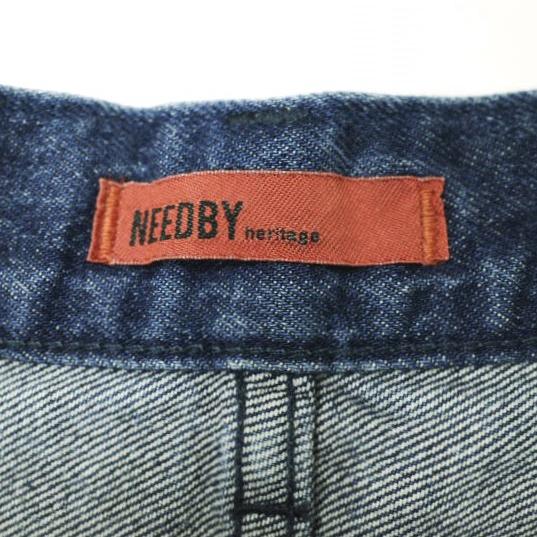 NEEDBY heritage x B:MING by BEAMS ニードバイヘリテージ ビーミング バイ ビームス ANDY ワイドストレートデニムパンツ 28 DARK USED |  | 03