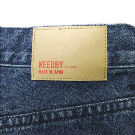 NEEDBY heritage x B:MING by BEAMS ニードバイヘリテージ ビーミング バイ ビームス ANDY ワイドストレートデニムパンツ 28 DARK USED |  | 07