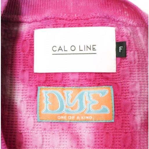 CAL O LINE x Ray BEAMS キャルオーライン 22SS YUKI D.Y.E TIE DYE CREW S/S KNIT TEE  タイダイ染め コットンケーブルニットTシャツ |  | 03