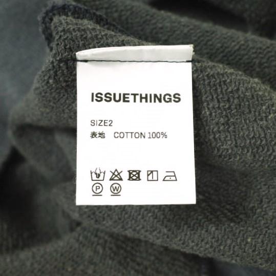 新品 ISSUETHINGS イシューシングス 24AW type72 (with stickers) ステッカー付き 色落ち加工スウェット 24b/72-c-32-nb-02 2 NAVY BLUE |  | 08