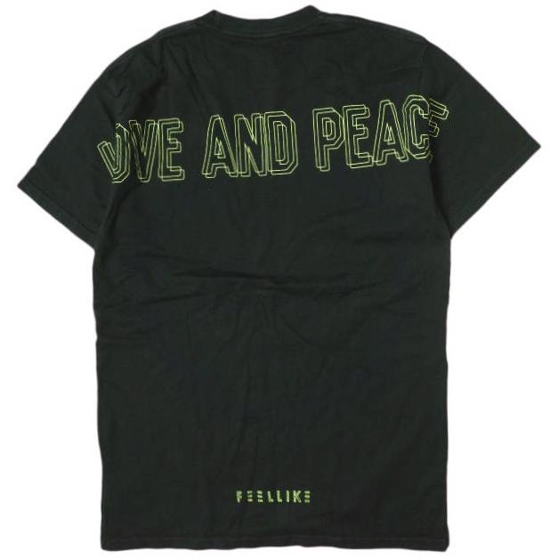 roarguns x FEELLIKE ロアーガンズ フィールライク 別注 日本製 クロスガンプリントTシャツ FLK0013 M ブラック LOVE AND PEACE g19200 |  | 01