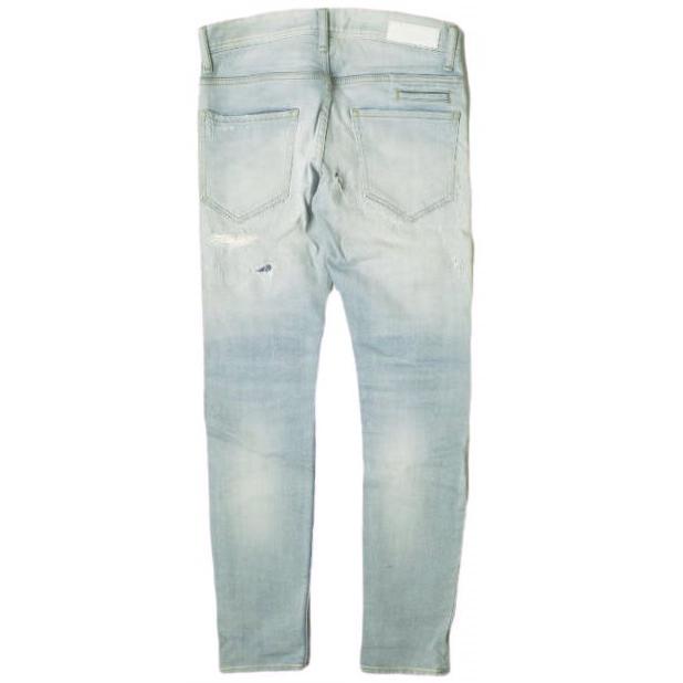 e JEANS イージーンズ 日本製 岡山児島 ダメージ＆リペア加工 スキニーデニムパンツ 171206301 0 Indigo ボタンフライ ジーンズ g19208 |  | 01