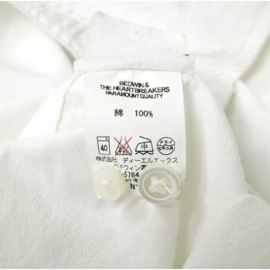 BEDWIN ＆ THE HEARTBREAKERS ベドウィン 日本製 L/S BD OX SHIRT BRIAN ロングスリーブボタンダウンオックスフォードシャツ 1 WHITE |  | 06