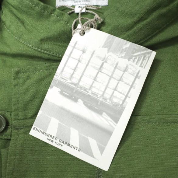 ENGINEERED GARMENTS M ミリタリージャケット オリーブ Engineered Garments BDU ジャケット オリーブ コットン
