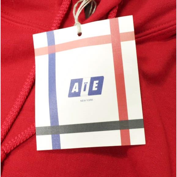 新品 AiE (Arts in Education) エーアイイー Printed Hoody - Big To Keep スウェットプルオーバーパーカー M RED 裏起毛 g19411 |  | 03