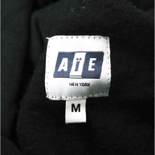 AiE (Arts in Education) エーアイイー アメリカ製 Printed Hoody - BIG AiE LOGO スウェットプルオーバーパーカー M BLACK 裏起毛 g19414 |  | 02