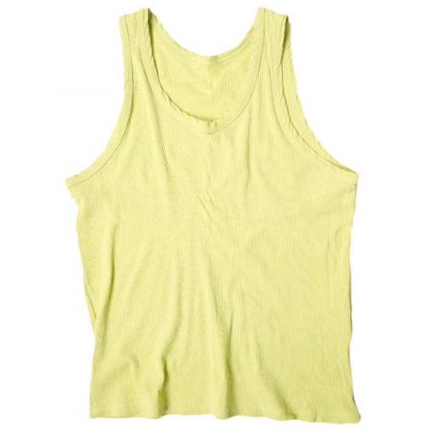 Pilgrim Surf+Supply ピルグリム サーフ+サプライ 23SS 日本製 Ruby Rib Tank リブタンクトップ 37-04-0199-101 1 LEMON BEAMS g19444 | 