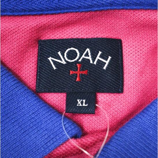 NOAH NYC ノア ニューヨーク 24SS Contrast Collar Pique Poloshirt コントラストカラーピケポロシャツ XL PINK 半袖 鹿の子 g19463 |  | 03