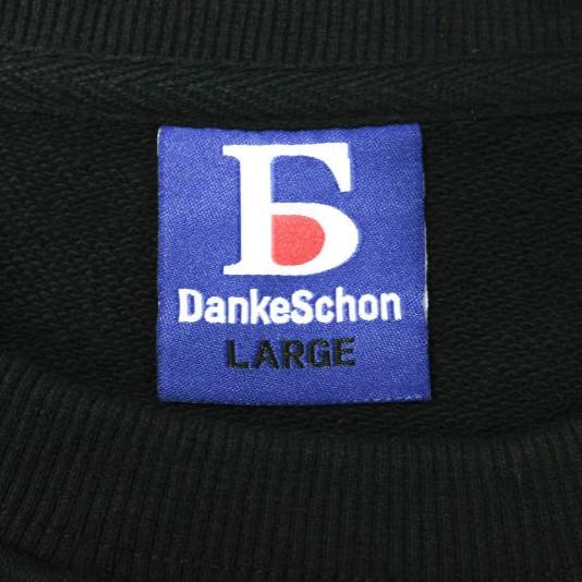 新品 Danke Schon ダンケシェーン 24SS ロゴ刺繍 Vガゼットクルー