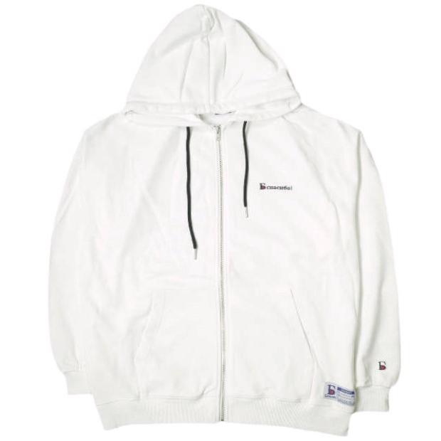 新品 Danke Schon ダンケシェーン 24SS ロゴ刺繍 スウェットジップアップパーカー UNS24038 L WHITE 裏毛 フーディー トップス g19529 | 