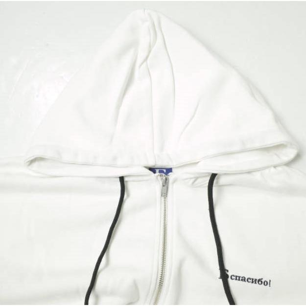 新品 Danke Schon ダンケシェーン 24SS ロゴ刺繍 スウェットジップアップパーカー UNS24038 L WHITE 裏毛 フーディー トップス g19529 |  | 02