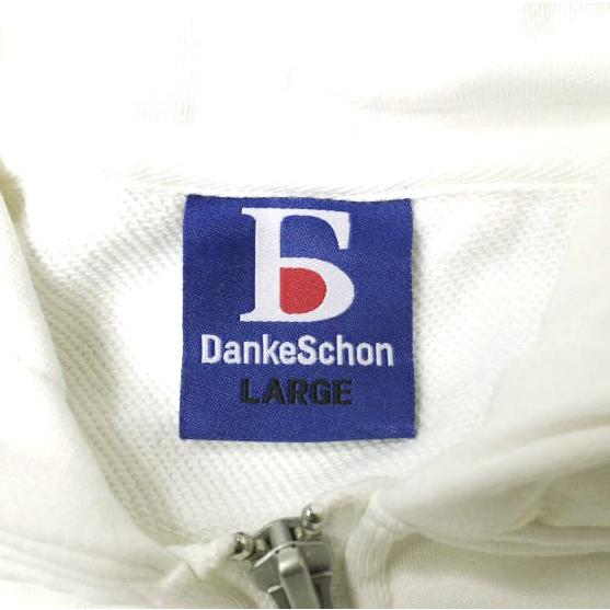 新品 Danke Schon ダンケシェーン 24SS ロゴ刺繍 スウェットジップアップパーカー UNS24038 L WHITE 裏毛 フーディー トップス g19529 |  | 05