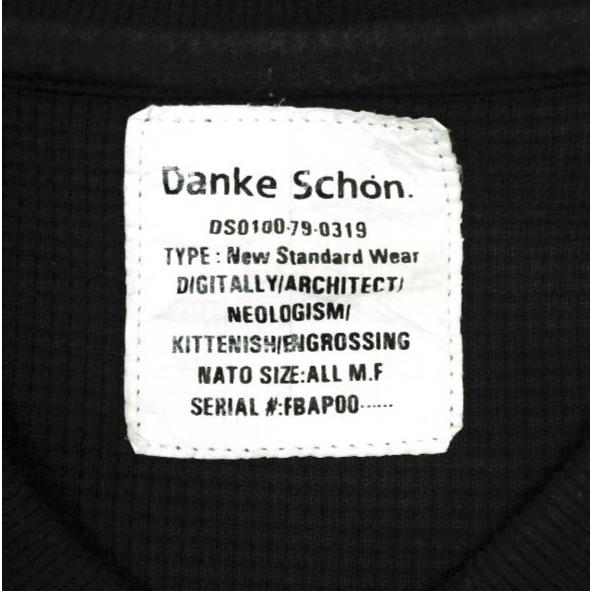 Danke Schon ダンケシェーン 21SS ヘビーウェイト オーバーサイズサーマルカットソー 21S-CSL045-DS Free ブラック トップス g19531 |  | 02
