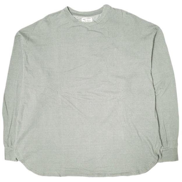 Danke Schon ダンケシェーン PIGMENT L/S T-Shirt ピグメント加工オーバーサイズロングスリーブTシャツ 20A-CSL042-DS Free ライトグレー | 