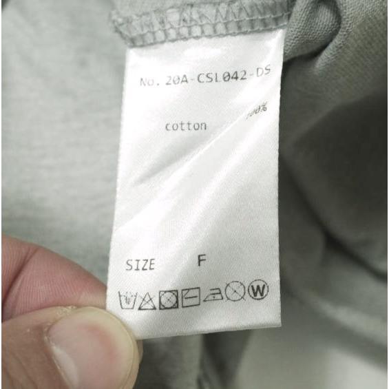 Danke Schon ダンケシェーン PIGMENT L/S T-Shirt ピグメント加工オーバーサイズロングスリーブTシャツ 20A-CSL042-DS Free ライトグレー |  | 06