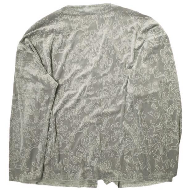 Danke Schon ダンケシェーン フラワージャガードベルベットカーディガン Free GRAY KHAKI ベロア 花柄 トップス g19541 |  | 01