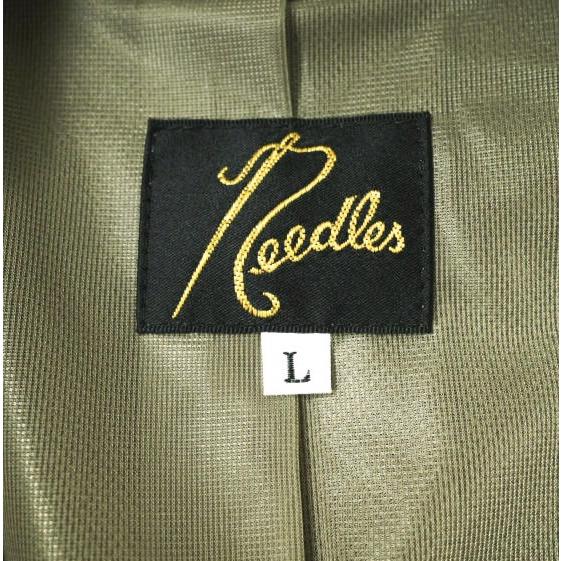 Needles ニードルス 20AW 日本製 2B JACKET - POLY JQ ポリスムース ジャガード 2Bジャケット HM238 L BEIGE テーラード ジャージ g19551 |  | 02