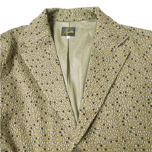 Needles ニードルス 20AW 日本製 2B JACKET - POLY JQ ポリスムース ジャガード 2Bジャケット HM238 L BEIGE テーラード ジャージ g19551 |  | 03