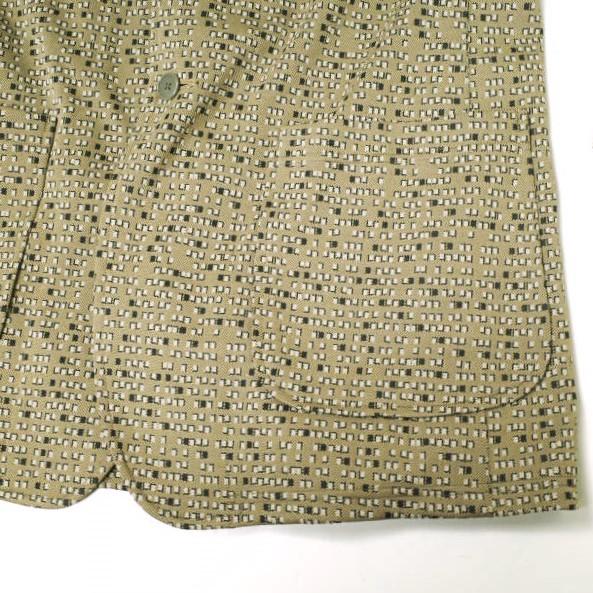 Needles ニードルス 20AW 日本製 2B JACKET - POLY JQ ポリスムース ジャガード 2Bジャケット HM238 L BEIGE テーラード ジャージ g19551 |  | 04