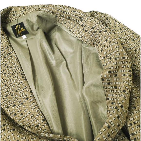 Needles ニードルス 20AW 日本製 2B JACKET - POLY JQ ポリスムース ジャガード 2Bジャケット HM238 L BEIGE テーラード ジャージ g19551 |  | 06