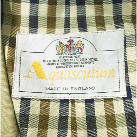 Aquascutum アクアスキュータム イギリス製 70〜80s ヴィンテージ コットンギャバジントレンチコート L程度 ベージュ Aqua5 g19568 |  | 02