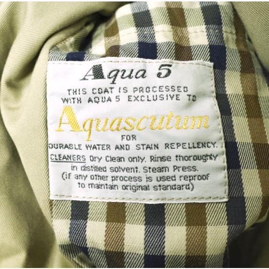 Aquascutum アクアスキュータム イギリス製 70〜80s ヴィンテージ コットンギャバジントレンチコート L程度 ベージュ Aqua5 g19568 |  | 08