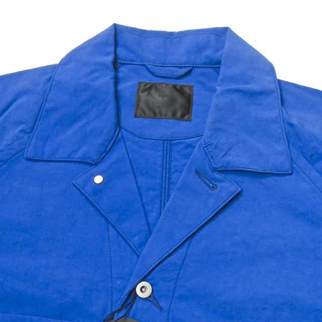 新品 bukht ブフト 18SS 日本製 WORK JACKET ナイロン ワークジャケット BV-312412 3(L) ブルー カバーオール パッカリング ☆☆g1957 |  | 03