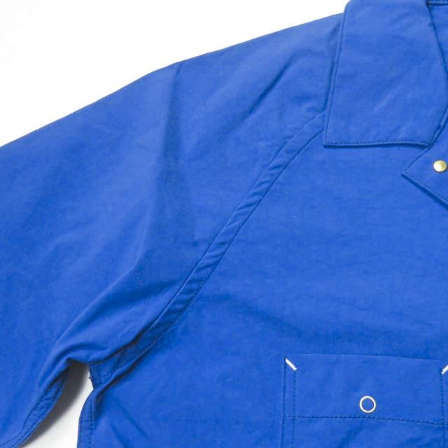 新品 bukht ブフト 18SS 日本製 WORK JACKET ナイロン ワークジャケット BV-312412 3(L) ブルー カバーオール パッカリング ☆☆g1957 |  | 06