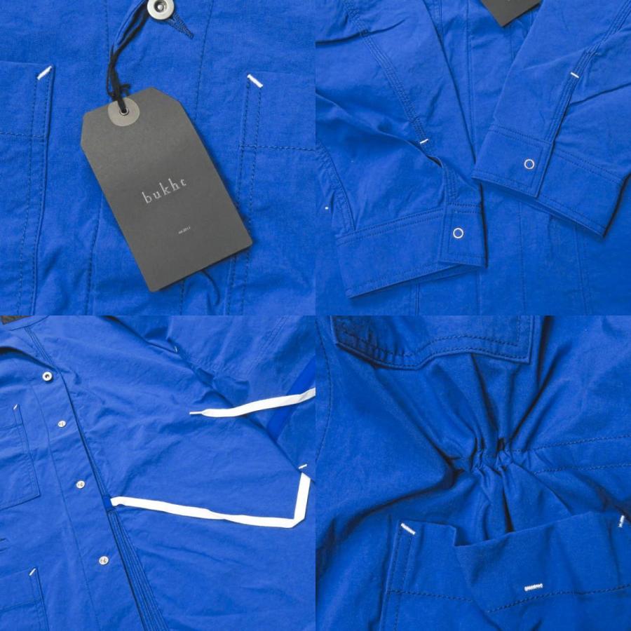 新品 bukht ブフト 18SS 日本製 WORK JACKET ナイロン ワークジャケット BV-312412 3(L) ブルー カバーオール パッカリング ☆☆g1957 |  | 08
