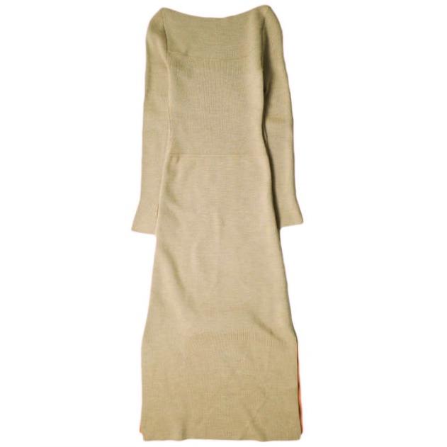 3.1 Phillip Lim フィリップリム 22SS Long Sleeve Double Face Wool Knitted Dress ウールニットドレス E221-7549DFM XS BEIGE ワンピース |  | 01