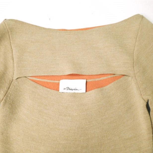 3.1 Phillip Lim フィリップリム 22SS Long Sleeve Double Face Wool Knitted Dress ウールニットドレス E221-7549DFM XS BEIGE ワンピース |  | 04