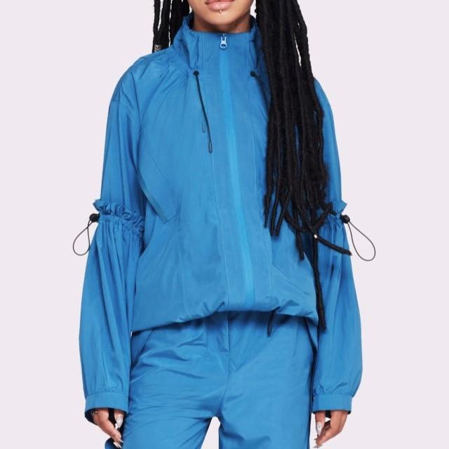 3.1 Phillip Lim フィリップリム The Win-Breaker ウィンブレイカー ストレッチナイロンタフタジャケット DTC1-6186SMA S PEACOCK BLUE |  | 02