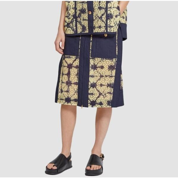 3.1 Phillip Lim フィリップリム 22SS Printed Broderie Anglaise Utility Skirt ユーティリティースカート P221-3402PBA 00 NAVY/YELLOW |  | 03