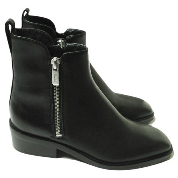 新品 3.1 Phillip Lim スリーワン フィリップリム ALEXA サイドジップアンクルブーツ SHP9-T599SEN 37(24cm) BLACK レザー シューズ g19609 |  | 02