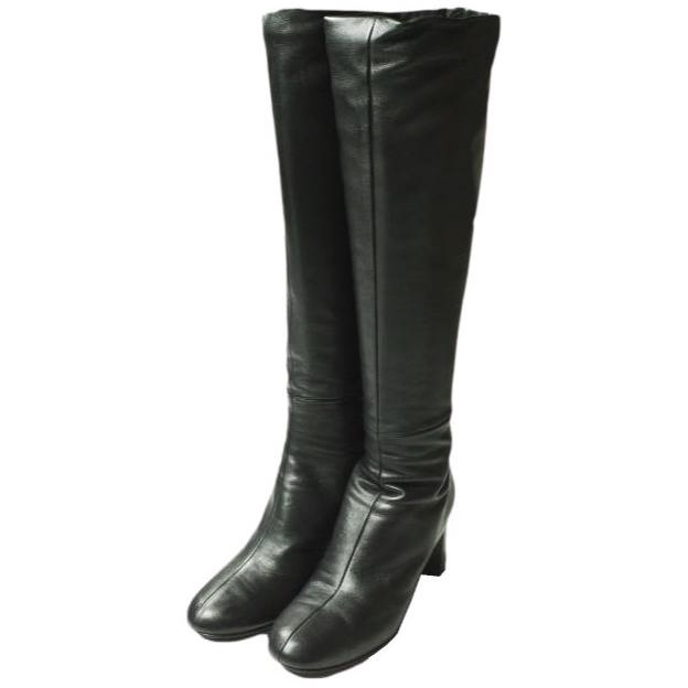 3.1 Phillip Lim スリーワン フィリップリム イタリア製 Nadia ラムスキンロングヒールブーツ 37(24cm) BLACK レザー シューズ g19611 | 