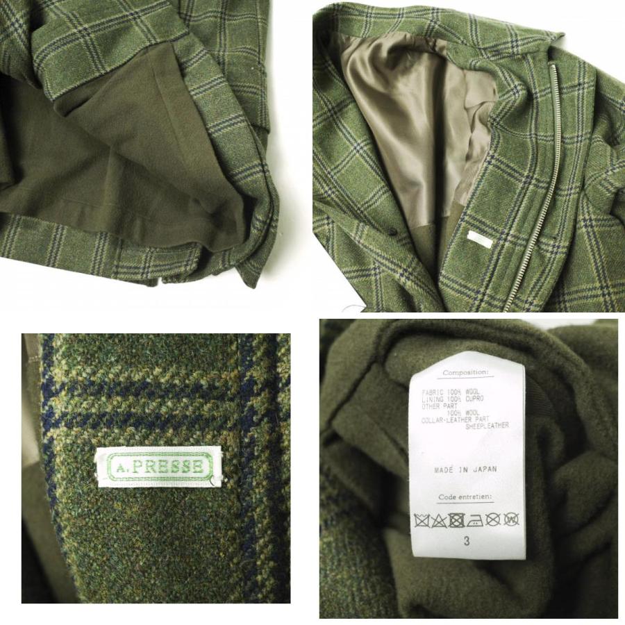A.PRESSE アプレッセ 23AW 日本製 Hunting Half Coat ハンティング