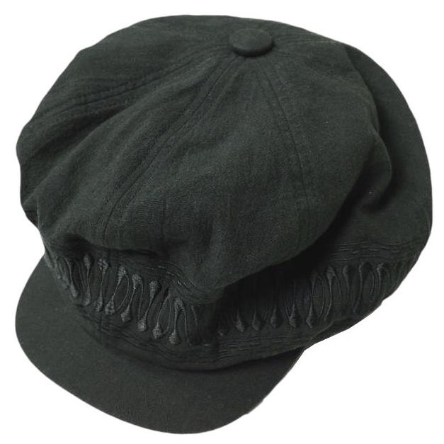 The DUFFER N NEPHEWS ザ ダファーアンドネフューズ 24SS GIRVAN ベイカーハット DN-1301A02 Free ブラック キャスケット 帽子 g19630 | 