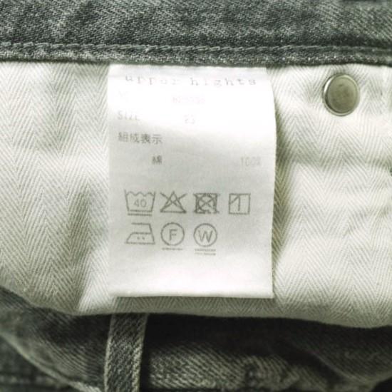 upper hights アッパーハイツ 日本製 THE EIGHTY'S フィットハイライズテーパード デニムパンツ 825335 23 USED BLACK ジーンズ g19662 |  | 08