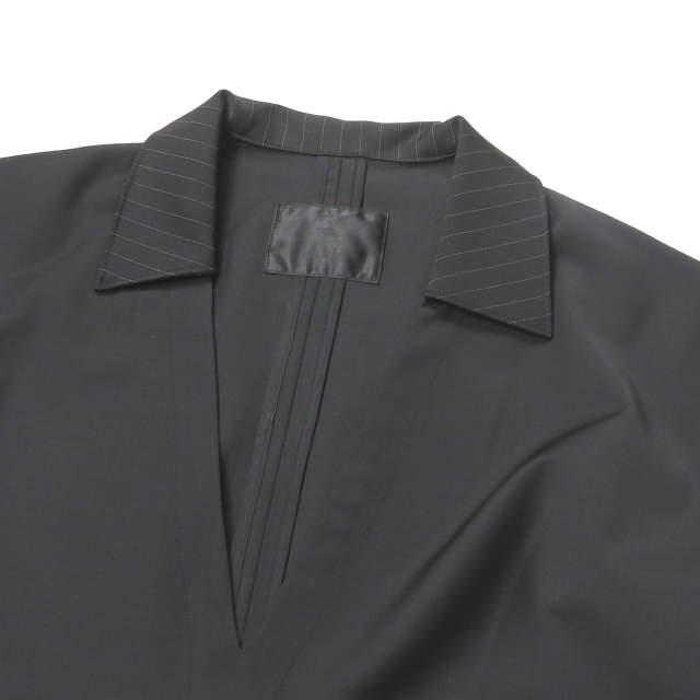 新品 bukht ブフト 18SS V/N PULL OVER SHIRTS CRAZY クレイジーVネックプルオーバーシャツ BV-916209 1(S) ブラック ストライプ ☆☆g1966 |  | 03